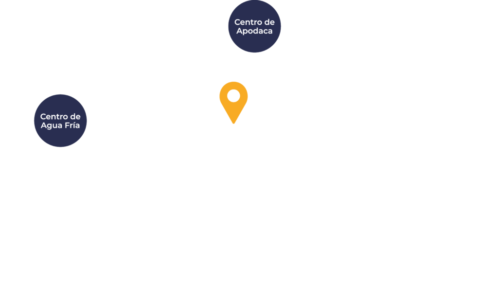 Mapa de ubicación de Asturias Premier, desarrollo residencial con casas en venta en Apodaca, Nuevo León.